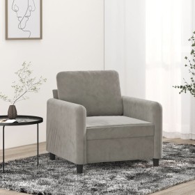 Light gray velvet armchair 60 cm by vidaXL, Sofas - Ref: Foro24-349023, Price: 157,58 €, Discount: %