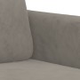 Sillón de terciopelo gris claro 60 cm de vidaXL, Sofás - Ref: Foro24-349023, Precio: 157,99 €, Descuento: %