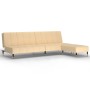 2-seater sofa bed with cream velvet footrest by vidaXL, Sofas - Ref: Foro24-3081795, Price: 254,08 €, Discount: %