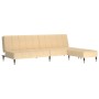 2-seater sofa bed with cream velvet footrest by vidaXL, Sofas - Ref: Foro24-3081795, Price: 254,08 €, Discount: %