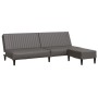 2-Sitzer-Schlafsofa mit Fußstütze aus grauem Kunstleder von vidaXL, Sofas - Ref: Foro24-3081878, Preis: 248,24 €, Rabatt: %