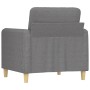 Sillón de tela gris claro 60 cm de vidaXL, Sofás - Ref: Foro24-349073, Precio: 126,59 €, Descuento: %