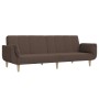 2-seater sofa bed with two pillows in taupe gray fabric by vidaXL, Sofas - Ref: Foro24-337568, Price: 211,31 €, Discount: %