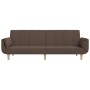 2-seater sofa bed with two pillows in taupe gray fabric by vidaXL, Sofas - Ref: Foro24-337568, Price: 211,31 €, Discount: %