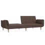 2-Sitzer-Schlafsofa mit zwei Kissen aus taupegrauem Stoff von vidaXL, Sofas - Ref: Foro24-337568, Preis: 211,31 €, Rabatt: %