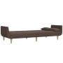 2-seater sofa bed with two pillows in taupe gray fabric by vidaXL, Sofas - Ref: Foro24-337568, Price: 211,31 €, Discount: %