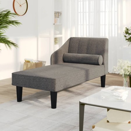 Divan sofa with head cushion dark gray fabric by vidaXL, Sofas - Ref: Foro24-340725, Price: 126,40 €, Discount: %