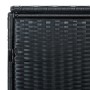 Cobertizo doble contenedor basura ratán negro 148x80x111cm de vidaXL, Cobertizos - Ref: Foro24-43887, Precio: 229,99 €, Descu...