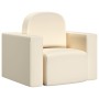 Sofá infantil 2 en 1 de cuero sintético blanco de vidaXL, Sofás - Ref: Foro24-325516, Precio: 73,99 €, Descuento: %