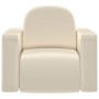 Sofá infantil 2 en 1 de cuero sintético blanco de vidaXL, Sofás - Ref: Foro24-325516, Precio: 73,99 €, Descuento: %