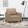 Cappuccino-colored synthetic leather armchair 60 cm by vidaXL, Sofas - Ref: Foro24-348910, Price: 141,90 €, Discount: %