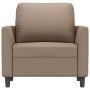 Sillón cuero sintético color capuchino 60 cm de vidaXL, Sofás - Ref: Foro24-348910, Precio: 141,99 €, Descuento: %