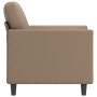 Sillón cuero sintético color capuchino 60 cm de vidaXL, Sofás - Ref: Foro24-348910, Precio: 141,99 €, Descuento: %