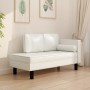 Divan sofa with cushions and head cushion cream synthetic leather by vidaXL, Sofas - Ref: Foro24-340696, Price: 165,87 €, Dis...