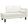 Diwansofa mit Kissen und Kopfkissen aus cremefarbenem Kunstleder von vidaXL, Sofas - Ref: Foro24-340696, Preis: 165,87 €, Rab...