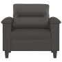 Sillón cuero sintético gris 60 cm de vidaXL, Sofás - Ref: Foro24-349242, Precio: 158,93 €, Descuento: %