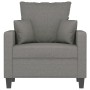 Dark gray fabric armchair 60 cm by vidaXL, Sofas - Ref: Foro24-348816, Price: 144,06 €, Discount: %