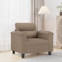 Cappuccino-colored synthetic leather armchair 60 cm by vidaXL, Sofas - Ref: Foro24-349244, Price: 158,93 €, Discount: %