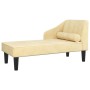 Diwansofa mit cremefarbenem Samt-Kopfkissen von vidaXL, Sofas - Ref: Foro24-340723, Preis: 129,32 €, Rabatt: %