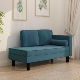 Diwansofa mit Kissen und Kopfkissen aus blauem Samt von vidaXL, Sofas - Ref: Foro24-340702, Preis: 175,53 €, Rabatt: %