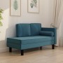 Diwansofa mit Kissen und Kopfkissen aus blauem Samt von vidaXL, Sofas - Ref: Foro24-340702, Preis: 188,05 €, Rabatt: %