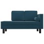 Diwansofa mit Kissen und Kopfkissen aus blauem Samt von vidaXL, Sofas - Ref: Foro24-340702, Preis: 188,05 €, Rabatt: %