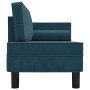 Diwansofa mit Kissen und Kopfkissen aus blauem Samt von vidaXL, Sofas - Ref: Foro24-340702, Preis: 188,05 €, Rabatt: %