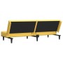 Sofá cama de 2 plazas con reposapies terciopelo amarillo de vidaXL, Sofás - Ref: Foro24-3081861, Precio: 252,99 €, Descuento: %