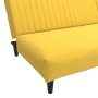 Sofá cama de 2 plazas con reposapies terciopelo amarillo de vidaXL, Sofás - Ref: Foro24-3081861, Precio: 252,99 €, Descuento: %