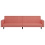 2-Sitzer-Schlafsofa mit Fußstütze aus rosa Samt von vidaXL, Sofas - Ref: Foro24-3081869, Preis: 274,25 €, Rabatt: %