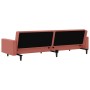 2-seater sofa bed with pink velvet footrest by vidaXL, Sofas - Ref: Foro24-3081869, Price: 274,25 €, Discount: %