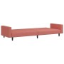 2-Sitzer-Schlafsofa mit Fußstütze aus rosa Samt von vidaXL, Sofas - Ref: Foro24-3081869, Preis: 274,25 €, Rabatt: %