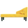 Sofá diván con cojín de cabeza terciopelo amarillo de vidaXL, Sofás - Ref: Foro24-340721, Precio: 138,86 €, Descuento: %