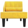 Sofá diván con cojín de cabeza terciopelo amarillo de vidaXL, Sofás - Ref: Foro24-340721, Precio: 138,86 €, Descuento: %