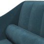 Diwansofa mit Kopfkissen aus blauem Samt von vidaXL, Sofas - Ref: Foro24-340713, Preis: 138,99 €, Rabatt: %