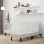 2-seater sofa bed with light gray microfiber fabric stool by vidaXL, Sofas - Ref: Foro24-3121284, Price: 255,99 €, Discount: %