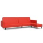 2-seater sofa bed with footrest in red synthetic leather by vidaXL, Sofas - Ref: Foro24-3081887, Price: 261,70 €, Discount: %