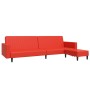 2-seater sofa bed with footrest in red synthetic leather by vidaXL, Sofas - Ref: Foro24-3081887, Price: 261,70 €, Discount: %