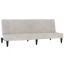 2-seater sofa bed with light gray microfiber fabric stool by vidaXL, Sofas - Ref: Foro24-3121284, Price: 255,99 €, Discount: %