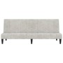 2-seater sofa bed with light gray microfiber fabric stool by vidaXL, Sofas - Ref: Foro24-3121284, Price: 255,99 €, Discount: %