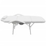 Camilla de esteticista cuero sintético blanca 185x78x76 cm de vidaXL, Sillones de masaje - Ref: Foro24-110041, Precio: 213,60...