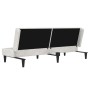 2-seater sofa bed with light gray microfiber fabric stool by vidaXL, Sofas - Ref: Foro24-3121284, Price: 255,99 €, Discount: %