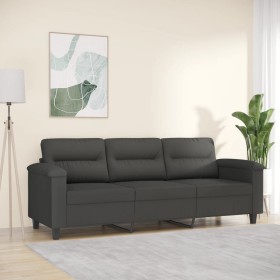 3-seater sofa in dark gray microfiber fabric 180 cm by vidaXL, Sofas - Ref: Foro24-349229, Price: 322,99 €, Discount: %