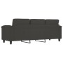 3-seater sofa in dark gray microfiber fabric 180 cm by vidaXL, Sofas - Ref: Foro24-349229, Price: 322,13 €, Discount: %