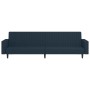 2-Sitzer-Schlafsofa mit Fußstütze aus blauem Samt von vidaXL, Sofas - Ref: Foro24-3081864, Preis: 341,93 €, Rabatt: %