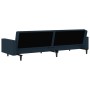 2-seater sofa bed with blue velvet footrest by vidaXL, Sofas - Ref: Foro24-3081864, Price: 341,99 €, Discount: %