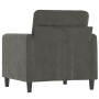 Sillón de terciopelo gris oscuro 60 cm de vidaXL, Sofás - Ref: Foro24-349024, Precio: 147,89 €, Descuento: %