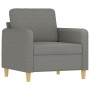 Armchair with stool dark gray fabric 60 cm by vidaXL, Sofas - Ref: Foro24-3153588, Price: 190,39 €, Discount: %