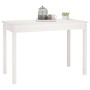 Solid white pine wood dining table 110x55x75 cm by vidaXL, Kitchen and dining tables - Ref: Foro24-814250, Price: 77,49 €, Di...