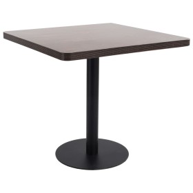 Dunkelbrauner MDF-Bistrotisch 80x80 cm von vidaXL, Küchen- und Esstische - Ref: Foro24-286434, Preis: 140,01 €, Rabatt: %